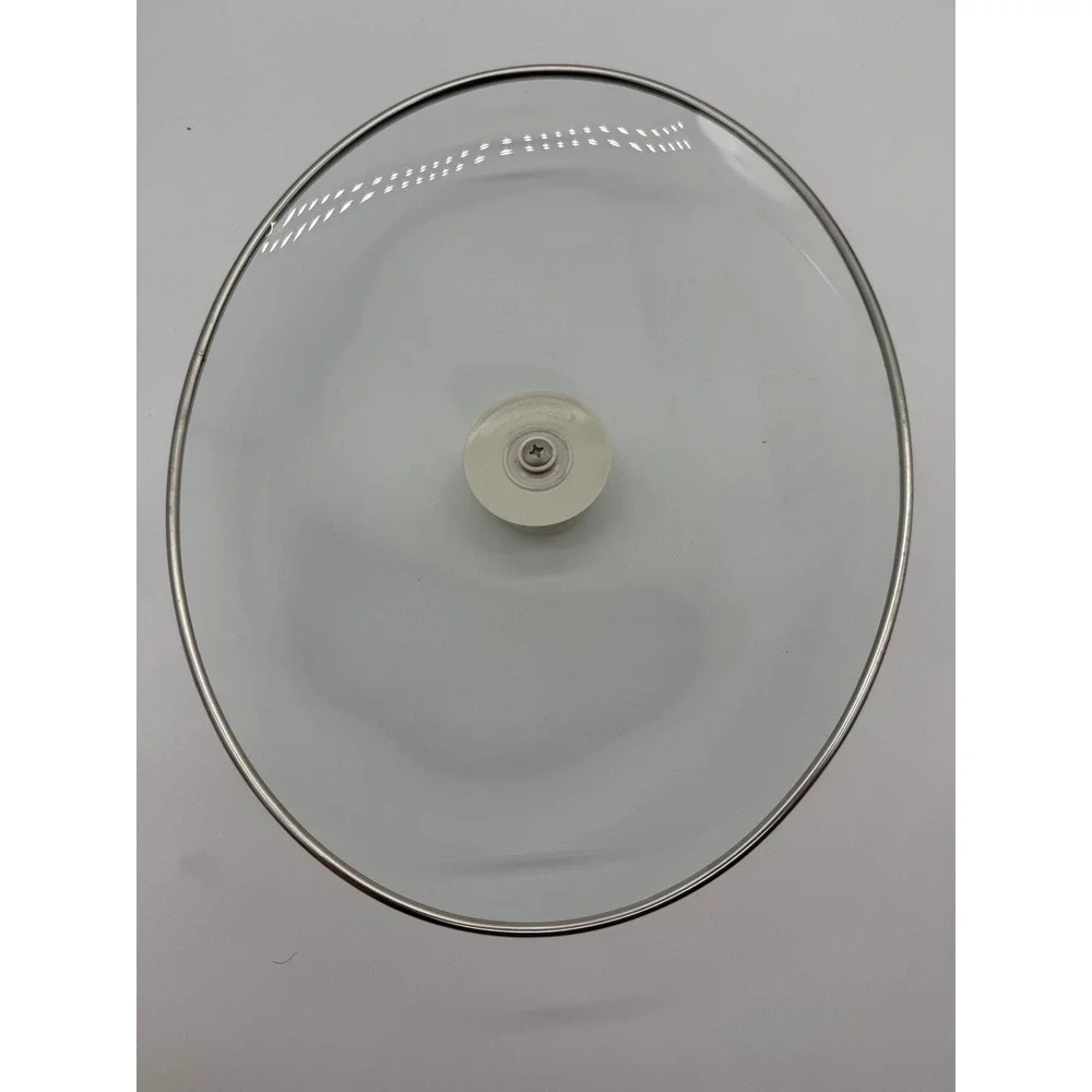 Rival Model 5070 Slow Cooker Replacement Lid Clear Glass Oval Stainless Rim